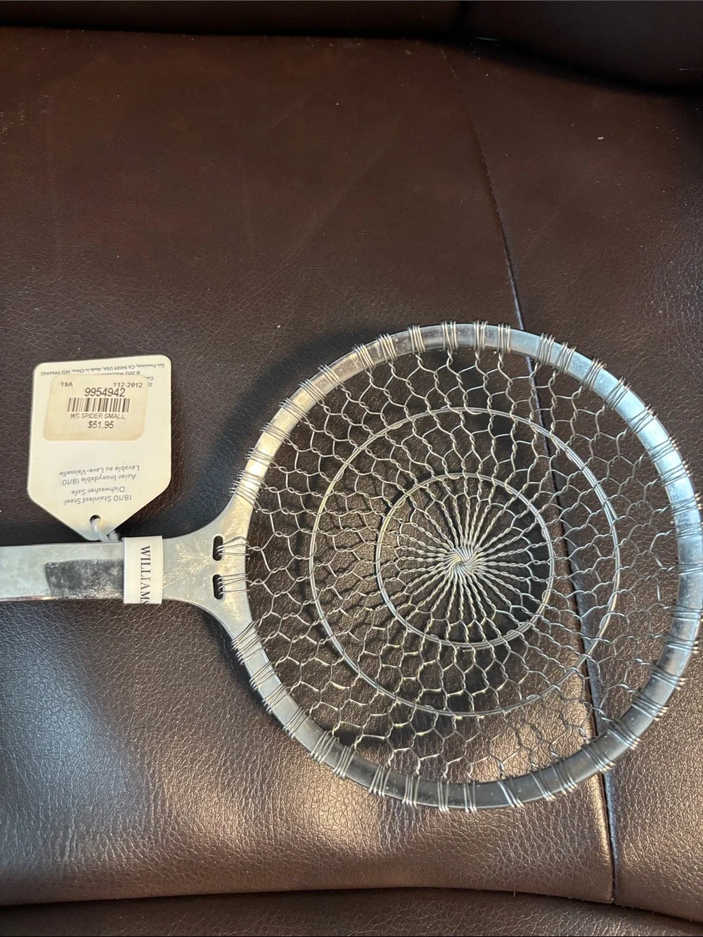 Williams Sonoma Stainless Steel Skimmer Spoon - Silver